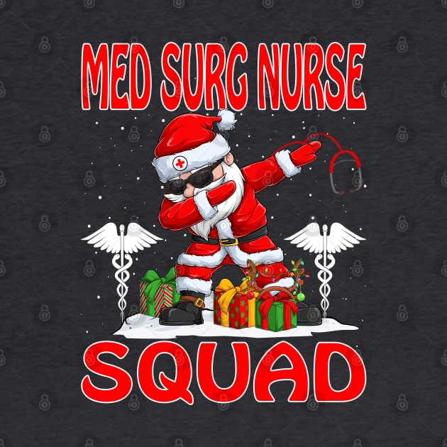 Christmas Med Surg Nurse Squad Reindeer Pajama Dabing Santa by intelus